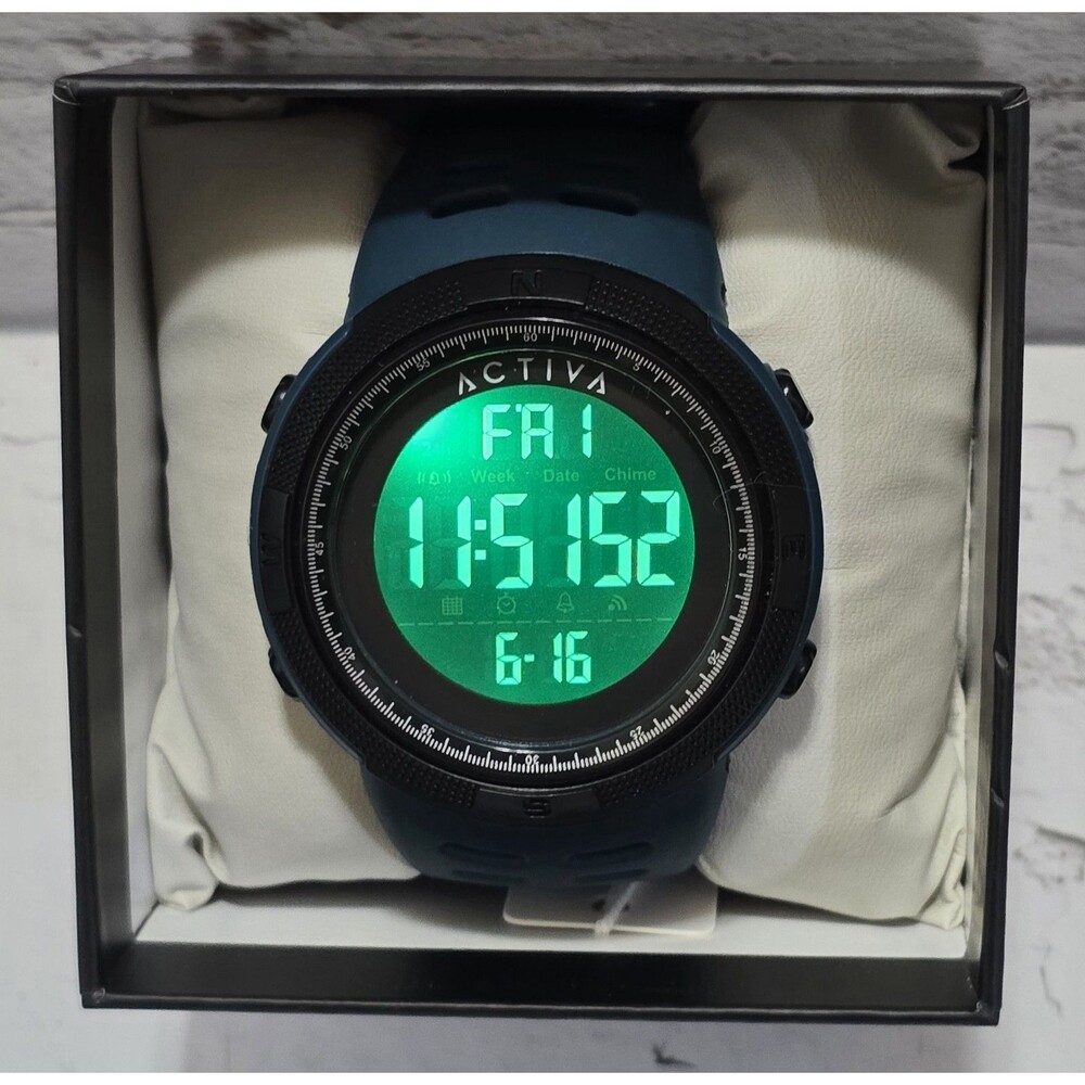 Activa X Invicta Digital Essentials Men's 50mm Sport Watch ACW1915-012 Brand New